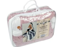 Bestlivings Kuscheldecke 130 x 180 cm Mit Kapuze Rose