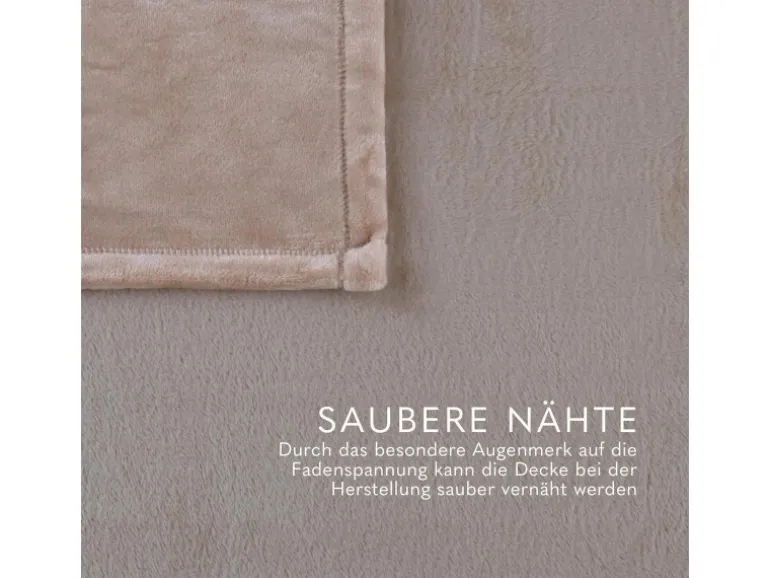 Bestlivings Kuscheldecke Cashmere Touch 150 x 200 cm Camel