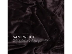 Bestlivings Kuscheldecke Mirabella Cashmere Touch 220 x 240 cm Braun