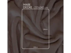 Bestlivings Kuscheldecke Mirabella Cashmere Touch 220 x 240 cm Nougat