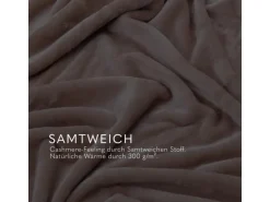 Bestlivings Kuscheldecke Mirabella Cashmere Touch 220 x 240 cm Nougat