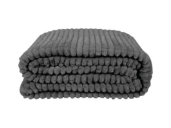 Bestlivings Kuscheldecke Jacquard Flanell 180 x 220 cm Anthrazit