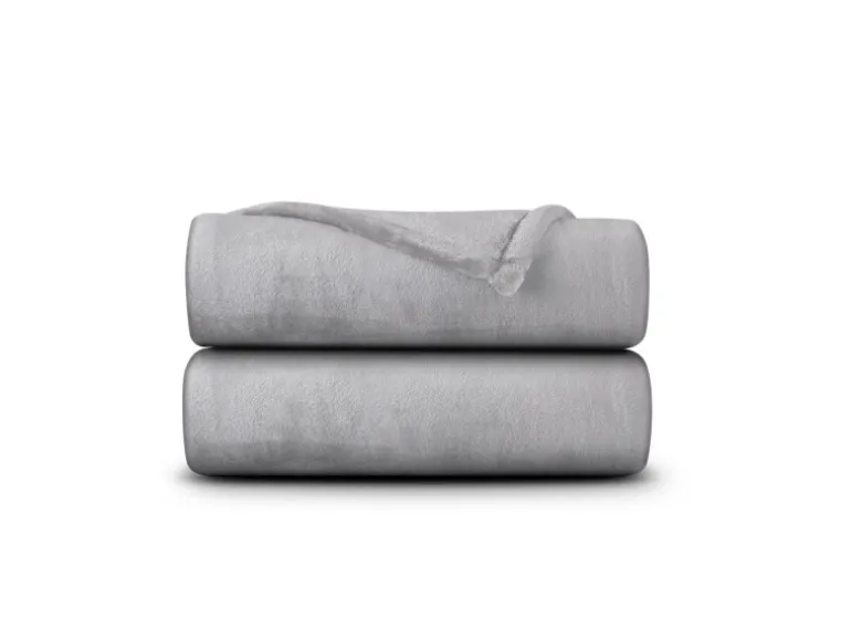 Bestlivings Kuscheldecke Cashmere Touch 200 x 220 cm Silber