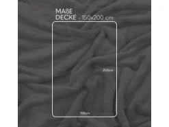 Bestlivings Kuscheldecke Cashmere Touch 150 x 200 cm Silber