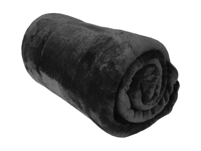 Bestlivings Kuscheldecke Celina 2er Pack Schwarz 130 x 170 cm