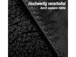 Bestlivings Kuscheldecke Teddy Fleece Sherpa Flanell 150 x 200 cm Schwarz