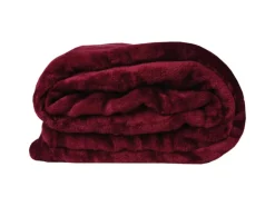 Bestlivings Kuscheldecke Celina 2er Pack Aubergine 60 x 80 cm