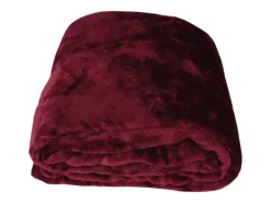 Bestlivings Kuscheldecke Celina 2er Pack Aubergine 60 x 80 cm