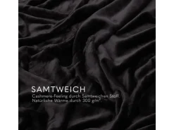 Bestlivings Kuscheldecke Mirabella Cashmere Touch 220 x 240 cm Schwarz