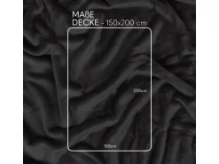 Bestlivings Kuscheldecke Cashmere Touch 150 x 200 cm Anthrazit