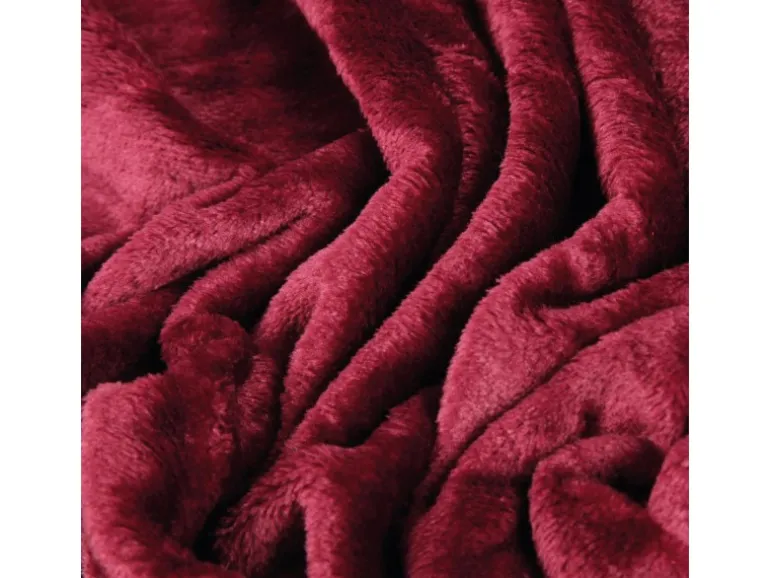 Bestlivings Kuscheldecke Celina Aubergine 60 x 80 cm