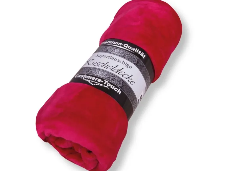 Bestlivings Kuscheldecken Cashmere Touch 130 x 170 cm Beere Himbeere