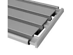 Bestlivings Seitendeckel für Aluminium Vorhangschiene 3 bis 4 Lauf Silber