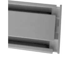 Bestlivings Seitendeckel für Aluminium Vorhangschiene Silber 1 bis 2 Lauf