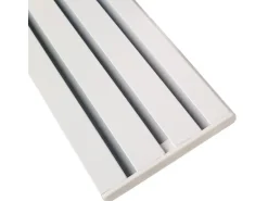 Bestlivings Seitendeckel für Aluminium Vorhangschiene Weiß 3 bis 4 Lauf