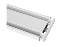 Bestlivings Seitendeckel für Aluminium Vorhangschiene Weiß 1 bis 2 Lauf