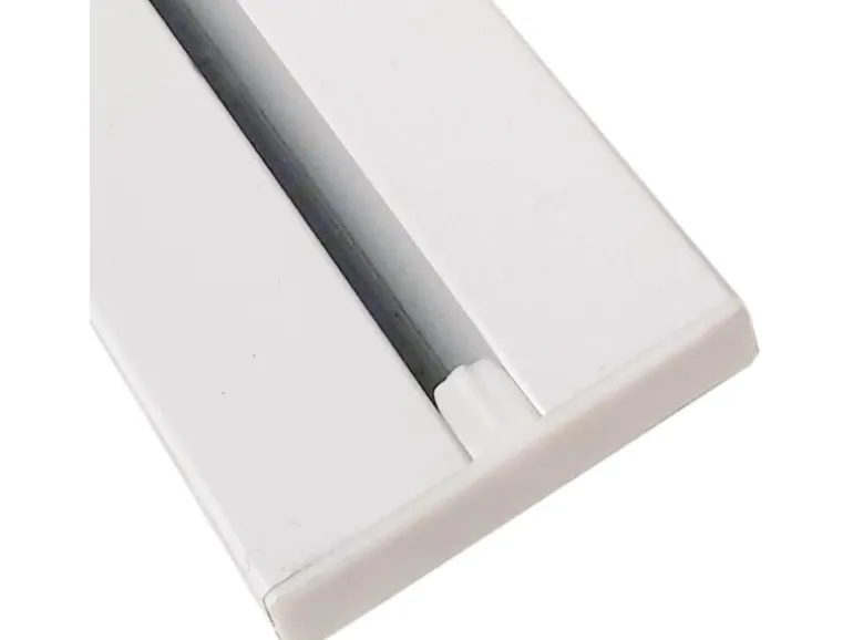Bestlivings Seitendeckel für Aluminium Vorhangschiene Weiß 1 bis 2 Lauf