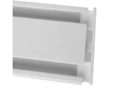 Bestlivings Seitendeckel für Aluminium Vorhangschiene Weiß 1 bis 2 Lauf