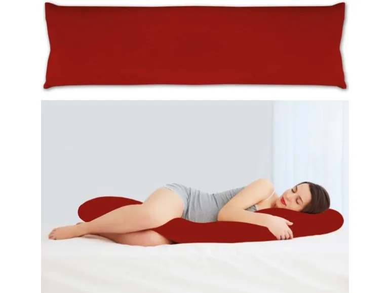 Bestlivings Seitenschläfer Kissenhülle 40 x 120 cm Rot