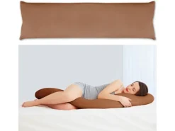 Bestlivings Seitenschläfer Kissenhülle 40 x 120 cm Braun