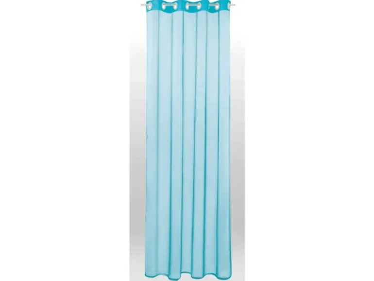 Bestlivings Ösenschal Vorhang Noella Transparent 140 cm x 245 cm Türkis