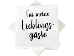 Bestlivings Servietten 33 x 33 cm 3 Lagig 20er Pack Lieblingsgäste