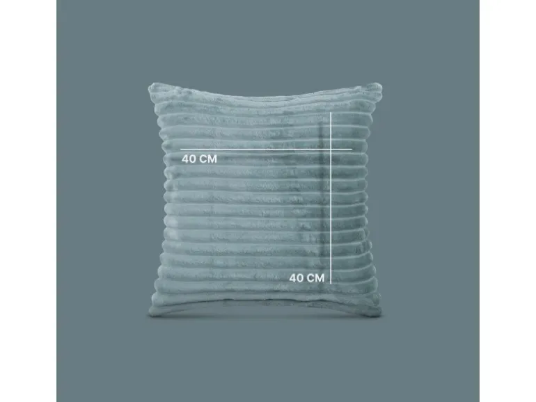 Bestlivings Sofakissen Cord Optik Graugrün 40 x 40 cm 2er Pack