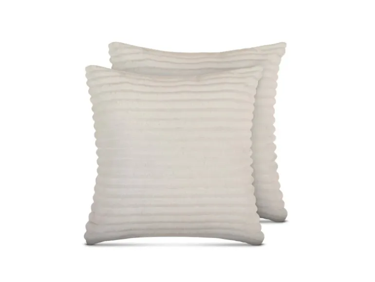 Bestlivings Sofakissen Cord Optik Creme 40 x 40 cm 2er Pack