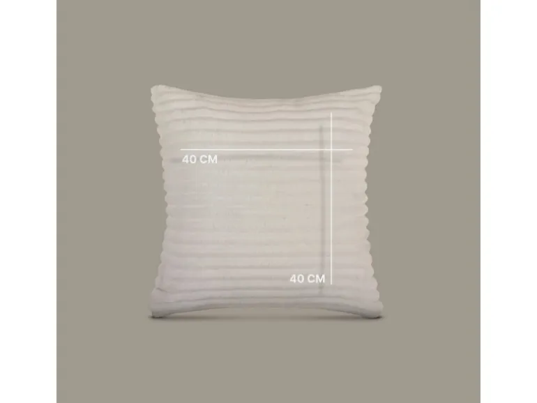 Bestlivings Sofakissen Cord Optik Creme 40 x 40 cm 2er Pack