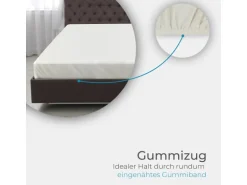Bestlivings Spannbettlaken Cashmere Touch - 160 x 200 cm Beige