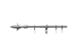 Bestlivings Stilgarnitur Set Ausziehbar 120 bis 230 cm Lilie Silber