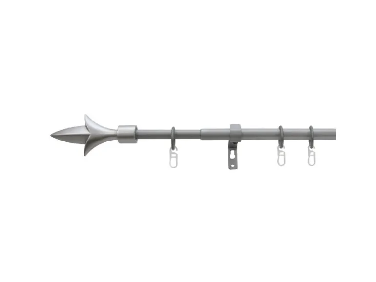 Bestlivings Stilgarnitur Set Ausziehbar 120 bis 230 cm Lilie Silber