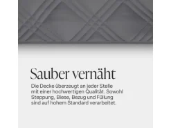 Bestlivings Tagesdecke Uni 220 x 240 cm Grau