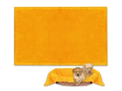 Bestlivings Tierdecke Hundedecke Mikrofaser 60 x 80 cm Hellorange