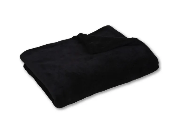 Bestlivings Tierdecke Katzendecke Mikrofaser 80 x 120 cm Schwarz