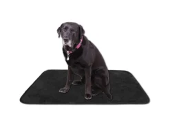 Bestlivings Tierdecke Lammflor 70 x 100 cm Schwarz
