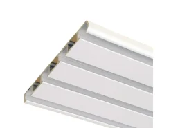 Bestlivings Vorhangschiene 480 cm Aluminium Weiß 4 Lauf / 4 x 120 cm