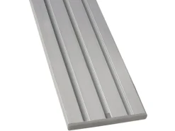 Bestlivings Vorhangschiene 450 cm Aluminium Silber 3 Lauf / 3 x 120 cm & 90 cm