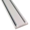 Bestlivings Vorhangschiene Aluminium Weiß 2 Lauf 90 cm