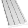 Bestlivings Vorhangschiene Aluminium Weiß 4 Lauf 90 cm