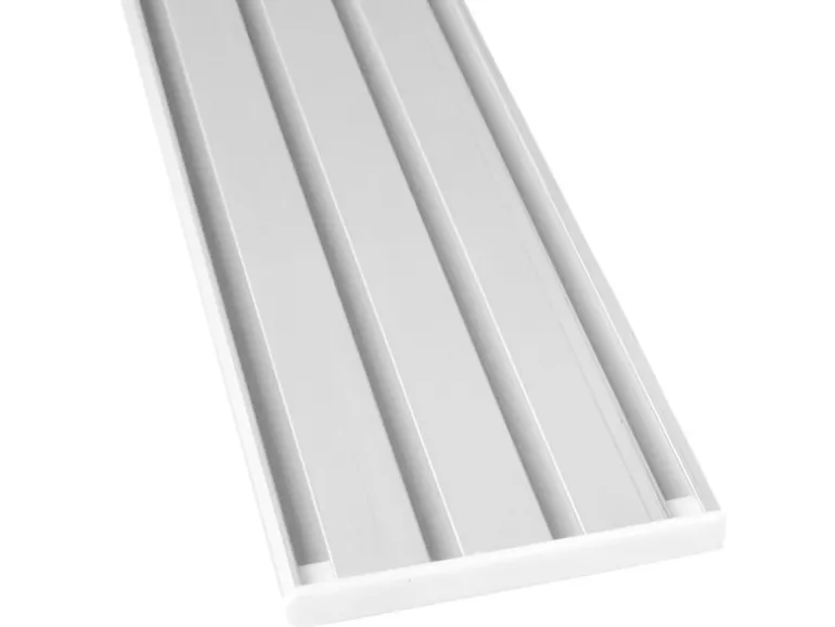 Bestlivings Vorhangschiene Aluminium Weiß 4 Lauf 90 cm