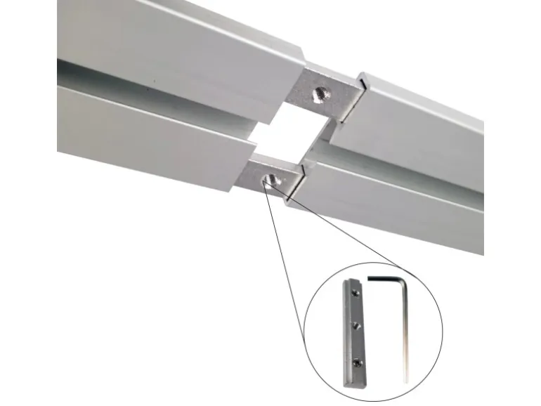 Bestlivings Vorhangschiene Aluminium inkl. Wandträger Silber 1 Lauf 120 cm