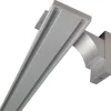 Bestlivings Vorhangschiene 240 cm Aluminium inkl. Wandträger Silber 2 Lauf / 2 x 120 cm