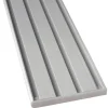 Bestlivings Vorhangschiene 240 cm Aluminium Silber 4 Lauf / 2 x 120 cm
