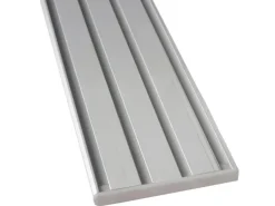 Bestlivings Vorhangschiene 240 cm Aluminium Silber 4 Lauf / 2 x 120 cm
