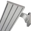 Bestlivings Vorhangschiene 210 cm Aluminium inkl. Wandträger Silber 4 Lauf / 90 cm & 120 cm