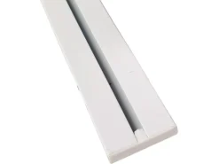 Bestlivings Vorhangschiene Aluminium 90 cm Weiß 1 Lauf