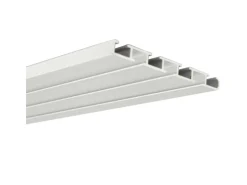 Bestlivings Vorhangschiene 360 cm Aluminium Weiß 3 Lauf / 3 x 120 cm