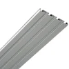 Bestlivings Vorhangschiene Aluminium Silber 3 bis 4 Lauf 120 cm