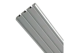 Bestlivings Vorhangschiene Aluminium Silber 3 bis 4 Lauf 120 cm